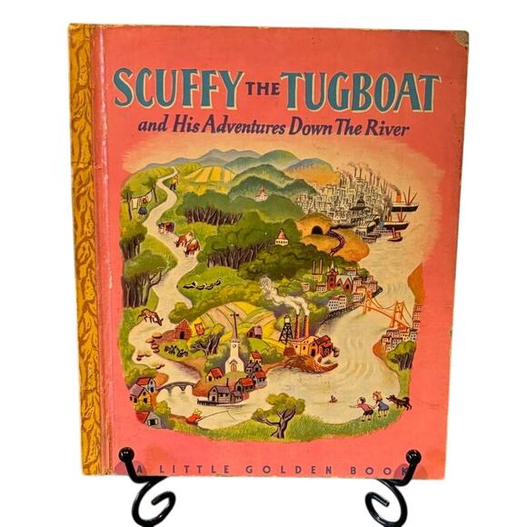 VTG First Ed. 1946 Scuffy the Tugboat, Little Golden Book, 2nd Printing, HC - Picture 1 of 5